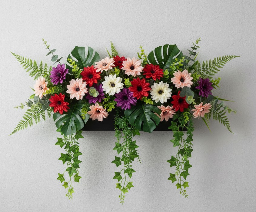 kwiat w dekoracji wnętrz